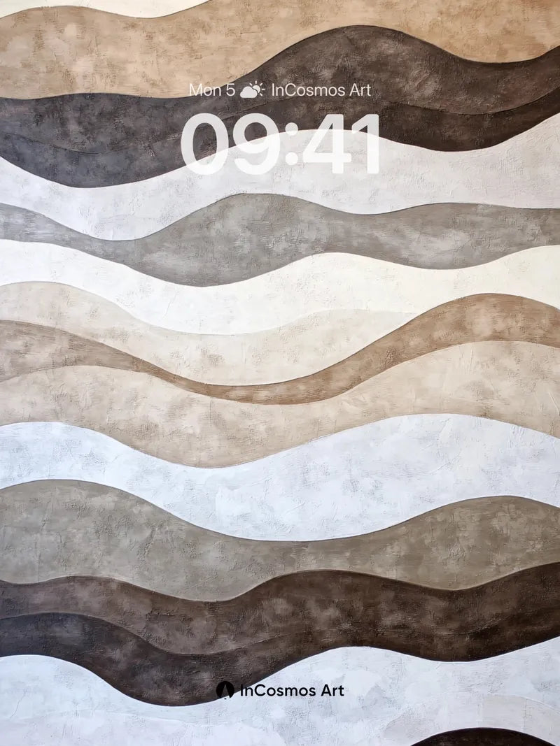 Earthy Pulse Wallpaper with Flowing Tones