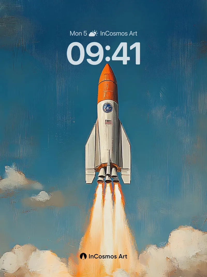 Ascendant Flame Wallpaper with Skyward Pulse