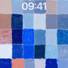 Soft Grid Harmony Wallpaper in Pastel Blues wallpaper for iPhone, iPad & Mac