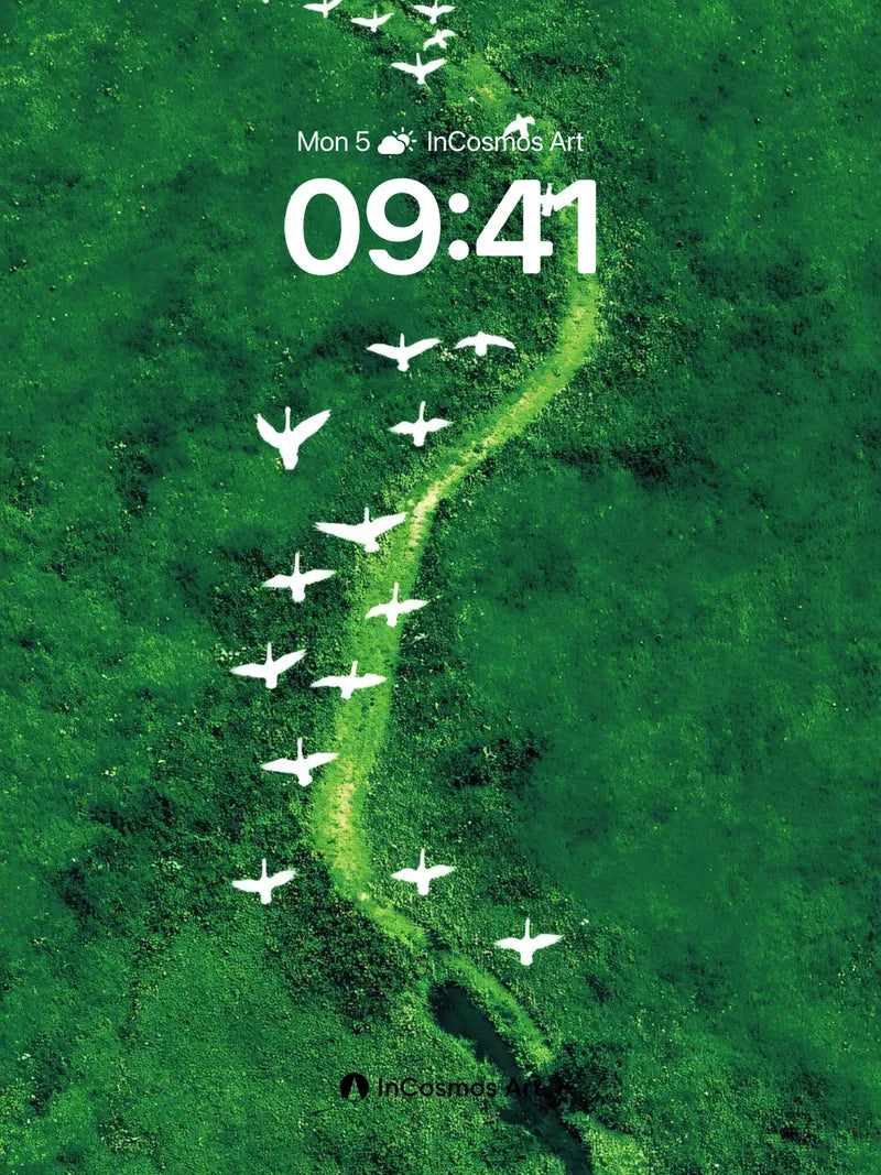 Serenity Flight Wallpaper with River of Light