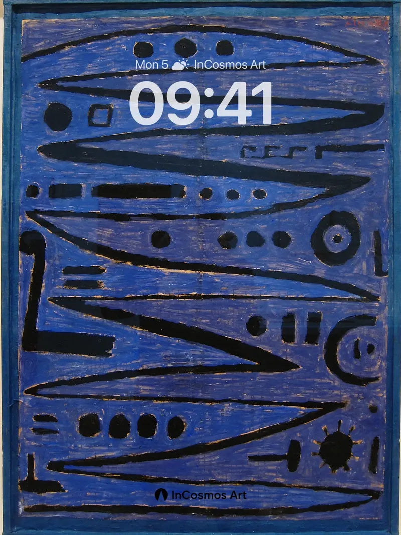 Kleinblue Mirage Wallpaper with Cosmic Lines wallpaper for iPhone, iPad & Mac