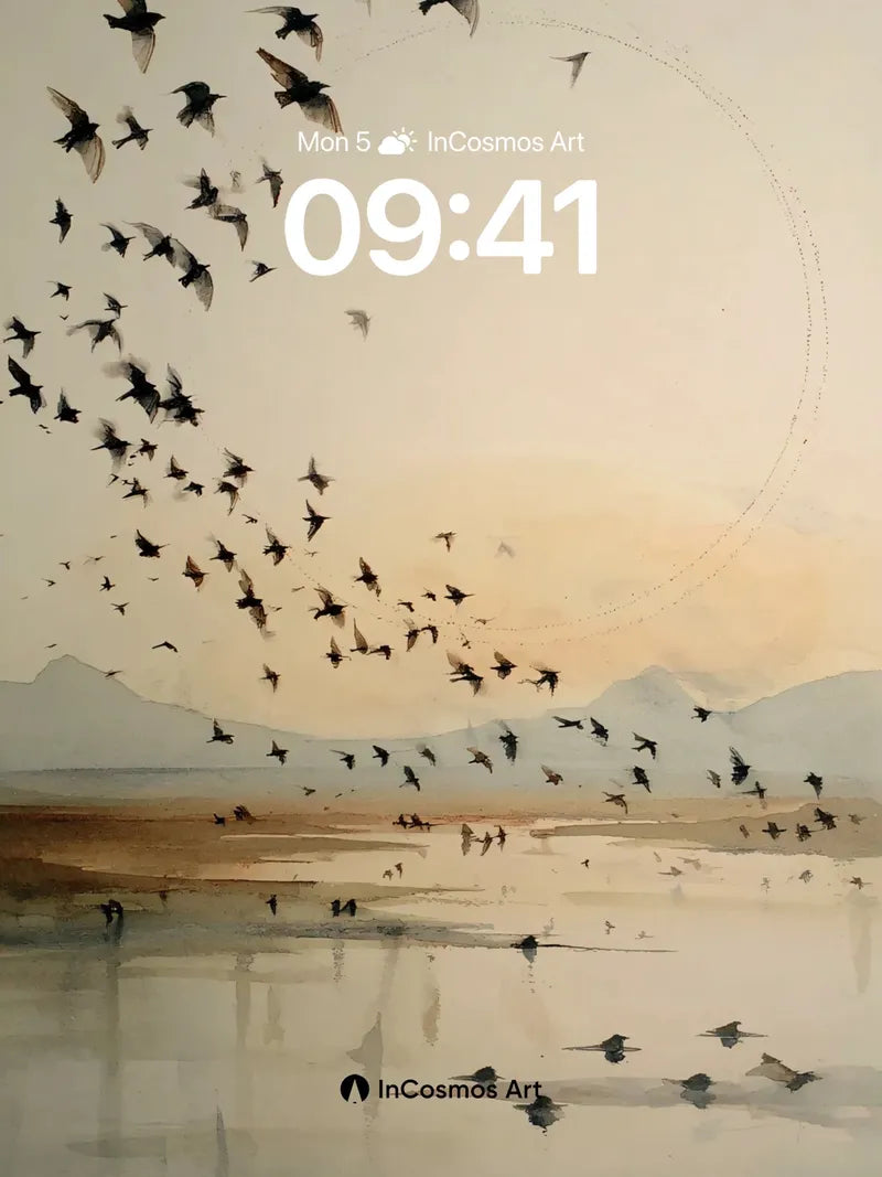 Serenity Flight Wallpaper with Celestial Arc wallpaper for iPhone, iPad & Mac