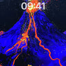 Cosmic Eruption Wallpaper in Electric Blue wallpaper for iPhone, iPad & Mac