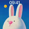 Soft Moonlight Wallpaper with Whimsical Bunny wallpaper for iPhone, iPad & Mac