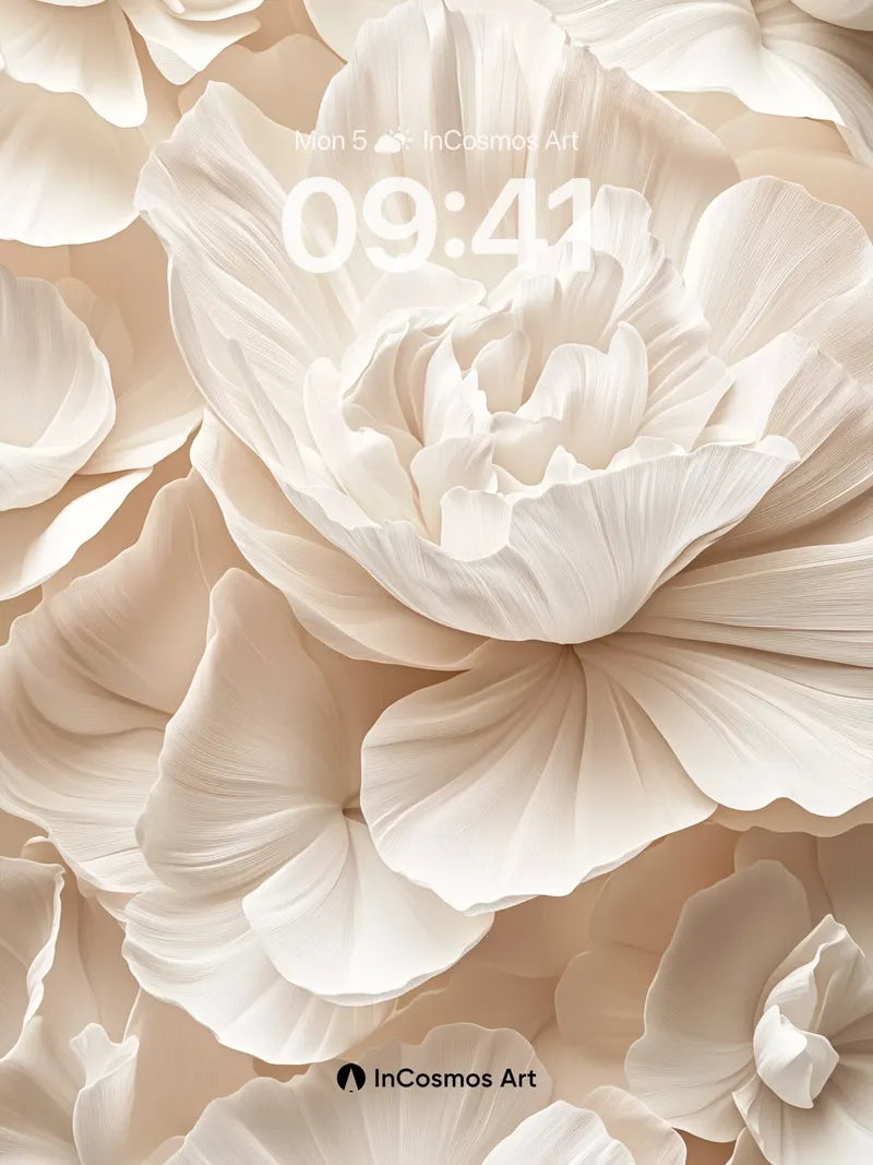 Silken Bloom Wallpaper with Ethereal Light