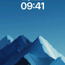 Calm Peaks Wallpaper with Frozen Light wallpaper for iPhone, iPad & Mac
