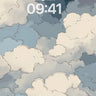 Cloudy Skyline Background wallpaper for iPhone, iPad & Mac
