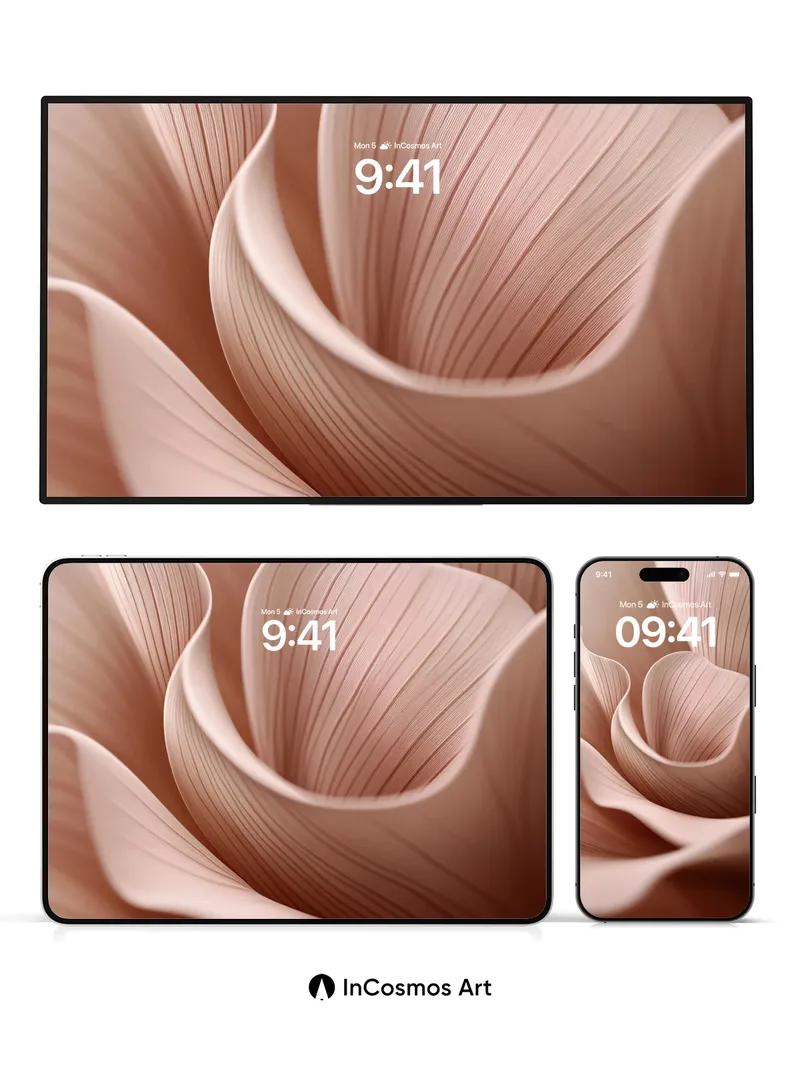 Silken Spiral Wallpaper with Breathable Veins