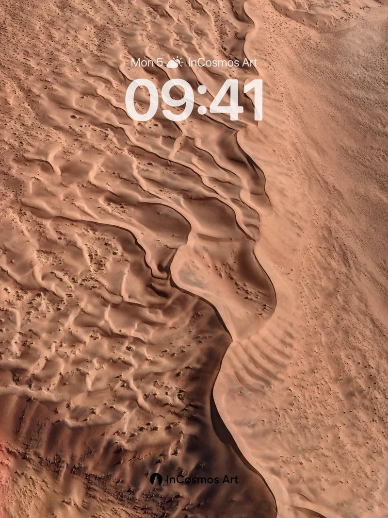 Sandy Pulse Wallpaper with Desert Veins