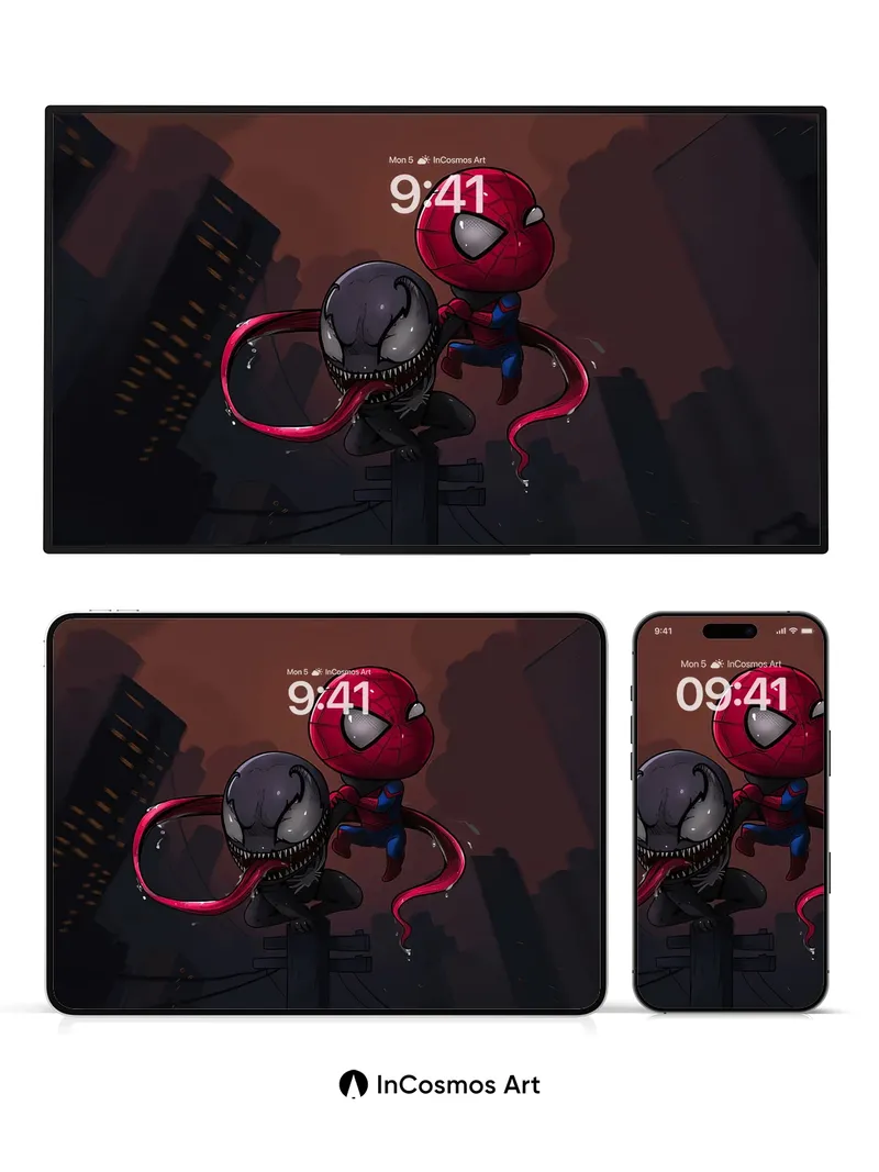 Twisted Web Wallpaper with Venomous Embrace