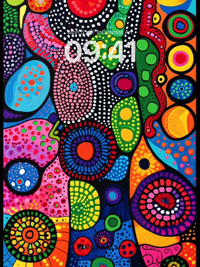 Electric Kusama Wallpaper with Polka Dot Pulse