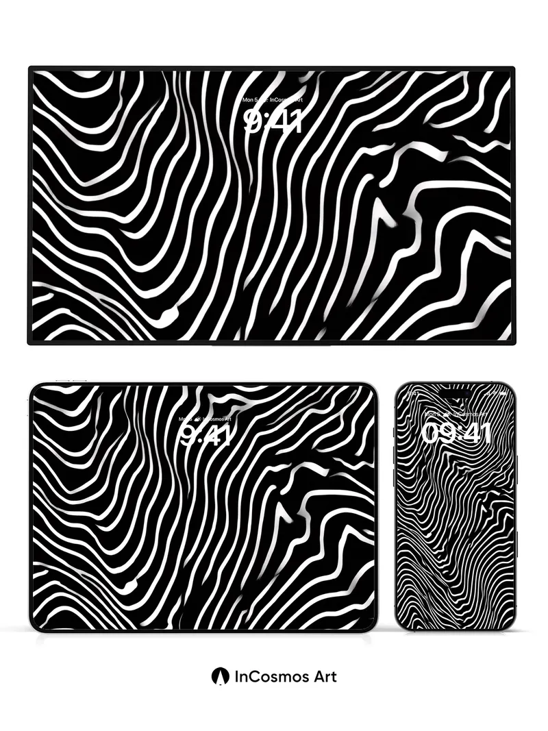 Twisted Lineage Wallpaper with Hypnotic Flow