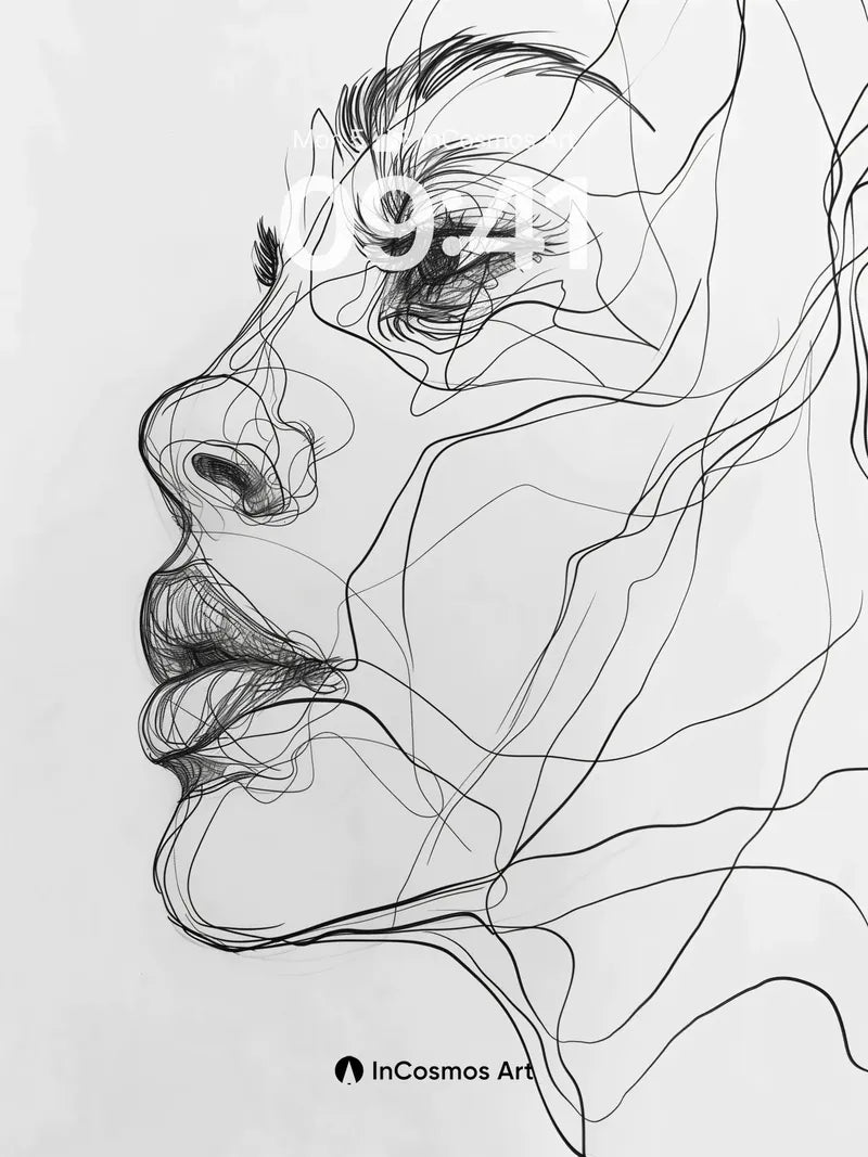 Whispering Lines Wallpaper with Ethereal Profile