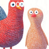 Playful Textured Wallpaper with Feathered Friends wallpaper for iPhone, iPad & Mac