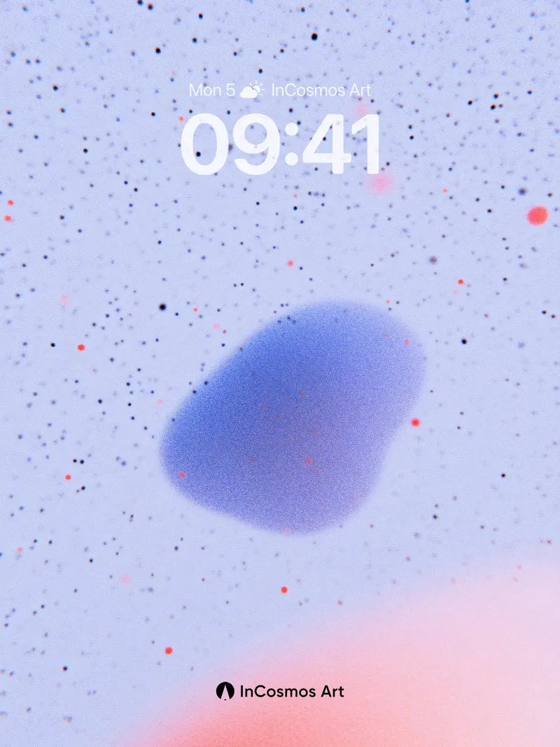 Floating Nebula Wallpaper with Cosmic Speckles