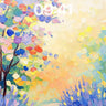 Sunlit Pathway Wallpaper with Floating Petals wallpaper for iPhone, iPad & Mac