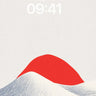 Minimalist Red Mountain Wallpaper wallpaper for iPhone, iPad & Mac