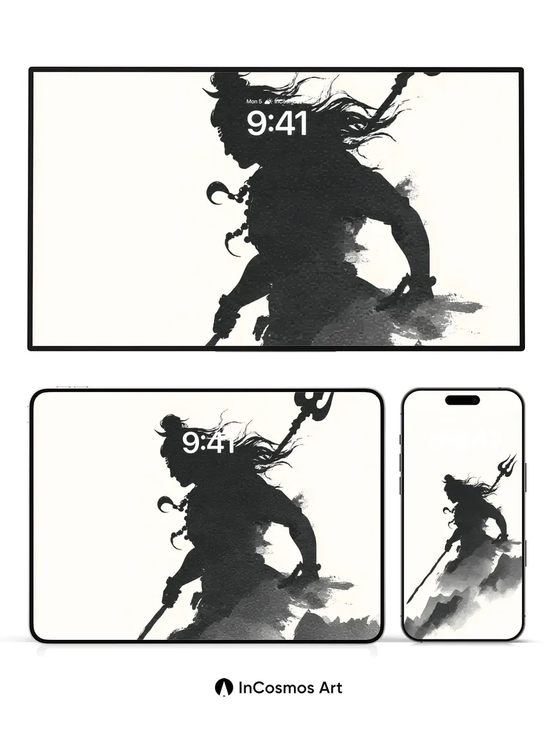 Shadow Warrior Wallpaper with Inked Peaks