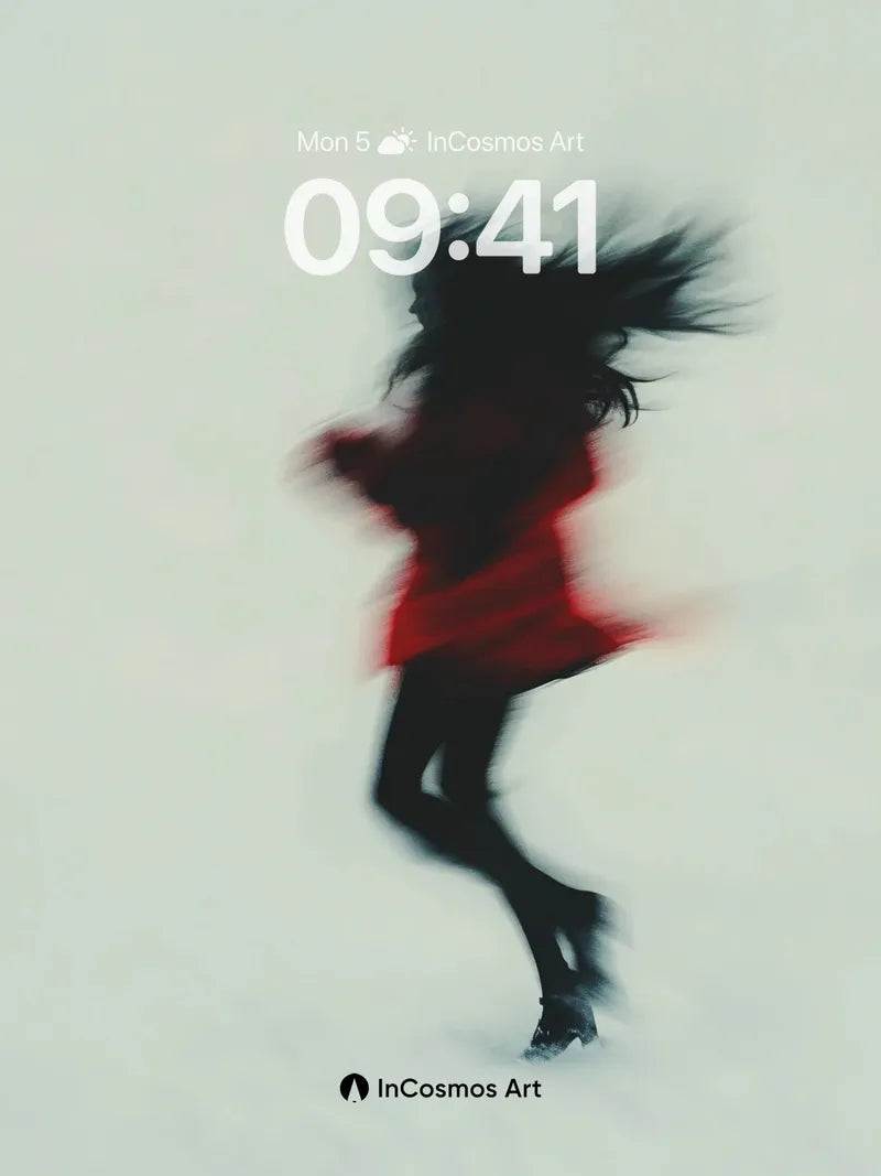 Frostwhisper Motion Wallpaper with Haunting Silhouette wallpaper for iPhone, iPad & Mac