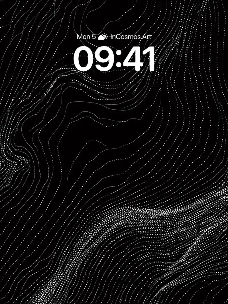 Silent Currents Wallpaper with Dotted Trails