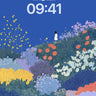 Midnight Garden Wanderer Floral Wallpaper wallpaper for iPhone, iPad & Mac