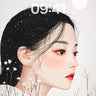 Serene Bloom Wallpaper with Starlit Hair wallpaper for iPhone, iPad & Mac