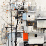 Silent Cityscape Wallpaper with Autumn Whispers wallpaper for iPhone, iPad & Mac