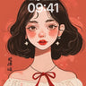 Crimson Whisper Wallpaper with Floral Earrings wallpaper for iPhone, iPad & Mac