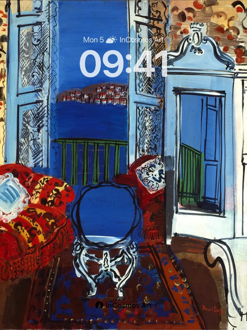 Cobalt Reverie Wallpaper with Mediterranean Echo