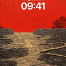 Crimson Web Wallpaper with Earth's Pulse wallpaper for iPhone, iPad & Mac