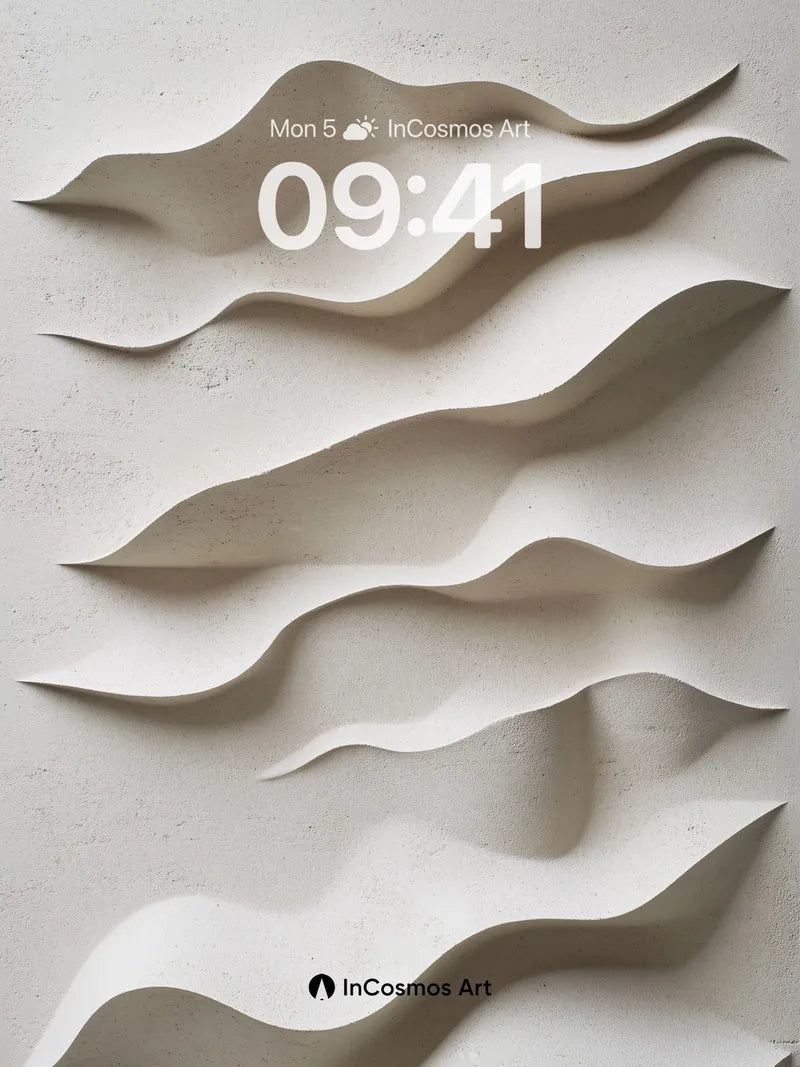 Sculpted Sand Dune Wallpaper with Gentle Shadows