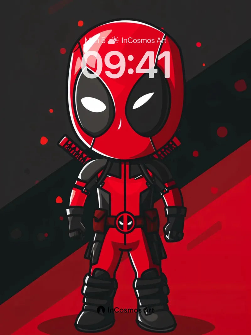 Playful Hero Wallpaper with Chibi Charm wallpaper for iPhone, iPad & Mac