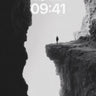 Silent Edge Wallpaper with Solitary Figure wallpaper for iPhone, iPad & Mac