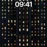 Nocturnal Grid Wallpaper with Warm Light Veins wallpaper for iPhone, iPad & Mac