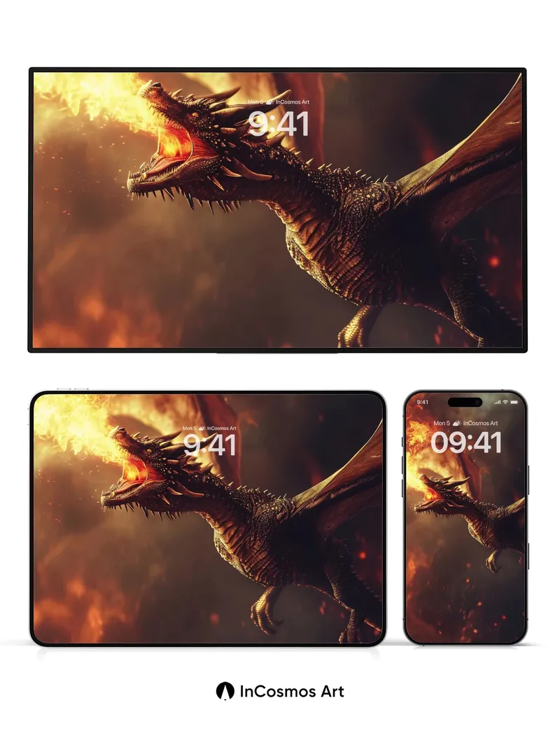 Inferno Wing Wallpaper with Molten Breath