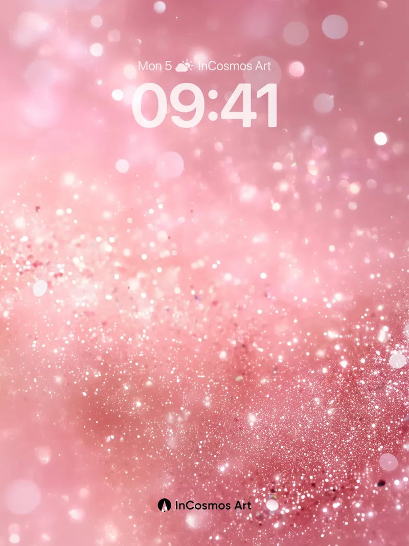 Luminous Dust Wallpaper with Floating Particles