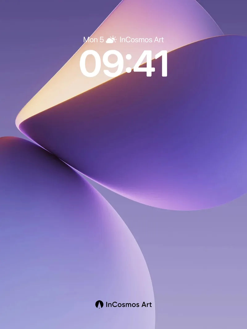 Luminous Fold Wallpaper with Soft Gradient Hues