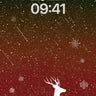 Silent Snowfall Wallpaper with Starlit Deer wallpaper for iPhone, iPad & Mac