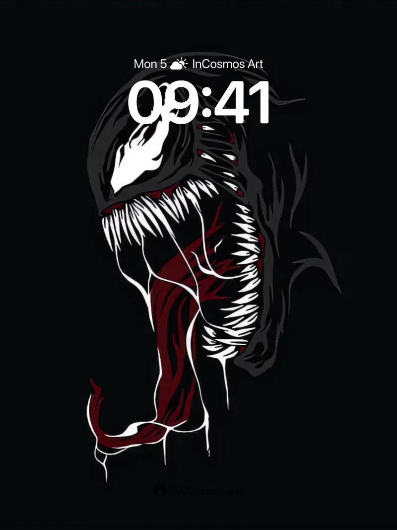 Savage Silence Wallpaper with Venomous Gaze