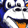 Playful Pop Art Monkey Wallpaper with Bold Lines wallpaper for iPhone, iPad & Mac