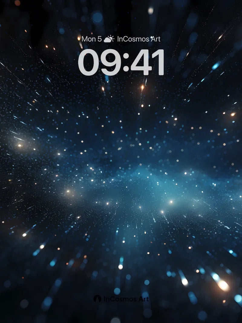 Cosmic Drift Wallpaper with Starlight Trails wallpaper for iPhone, iPad & Mac