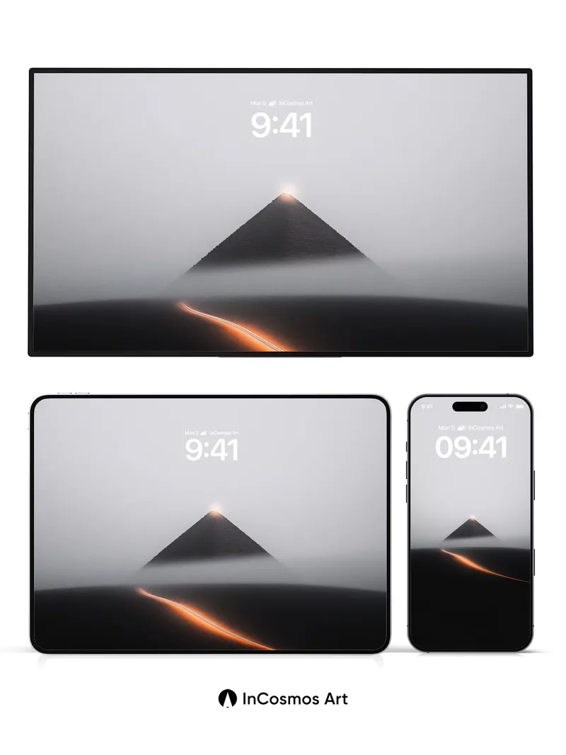 Silent Summit Wallpaper with Ember Trail