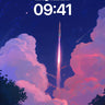 Cosmic Ascent Wallpaper with Nebula Clouds wallpaper for iPhone, iPad & Mac