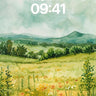 Serenity Meadow Wallpaper with Whispering Wildflowers wallpaper for iPhone, iPad & Mac