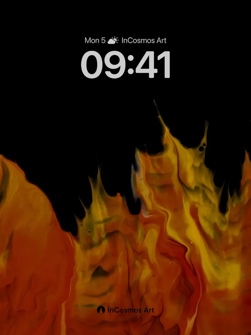 Inferno Edge Wallpaper with Living Flames