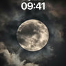 Lunar Veil Wallpaper with Shadowed Clouds wallpaper for iPhone, iPad & Mac