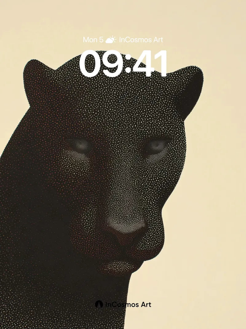 Silent Watcher Wallpaper with Dot-Weave Texture