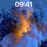 Cosmic Ember Wallpaper with Falling Stars wallpaper for iPhone, iPad & Mac