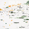 Serene Village Wallpaper with Floating Dots wallpaper for iPhone, iPad & Mac