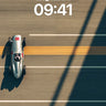 Steel Mirage Wallpaper with Racing Shadow wallpaper for iPhone, iPad & Mac